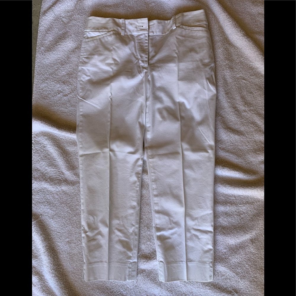 Talbots White crop pants 2P